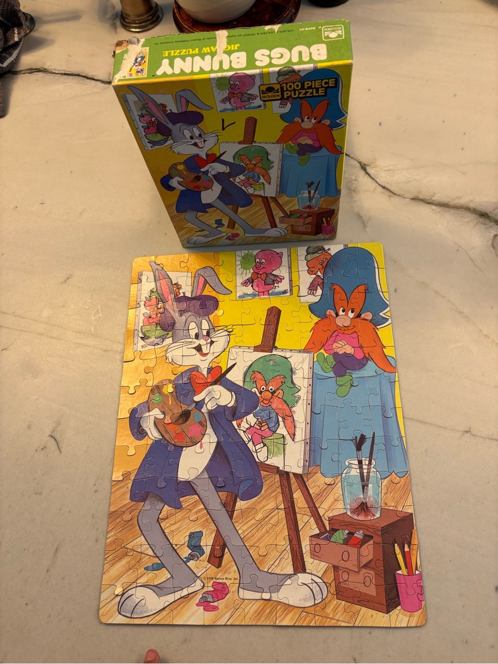 Golden 1978 Disney Bugs Bunny 100 Piece jigsaw complete Puzzle.